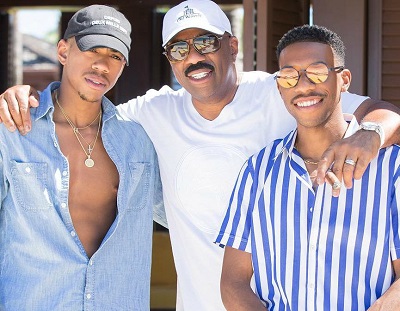Broderick Harvey Jr. with his father and brother. Know about Harvey's early life, family, siblings, father, mother, parentseducation
